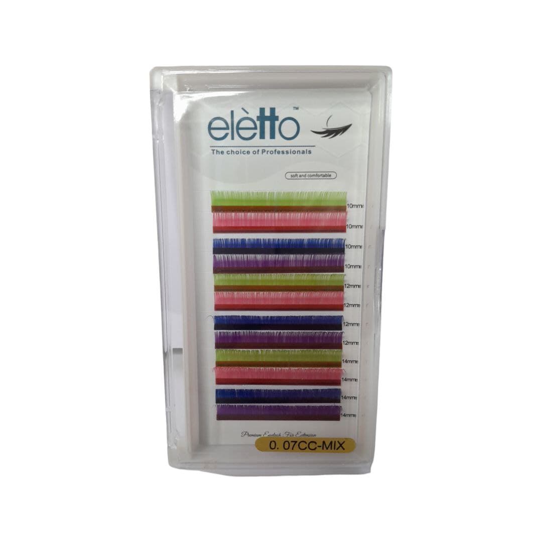 پالت مژه میکس رنگی الیتو (eletto) — تصویر ۲
