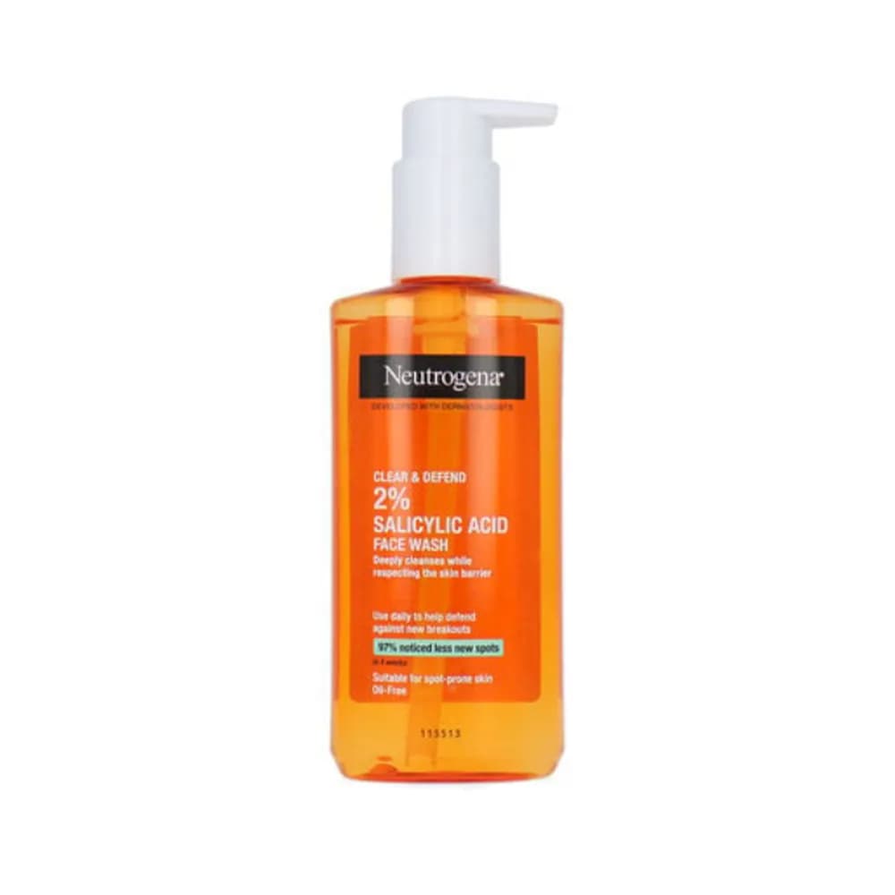 ژل شستشوی صورت نیتروژنا Neutrogena مدل سالیسیلیک اسید %2 حجم 200 میل | پوست چرب اورجینال