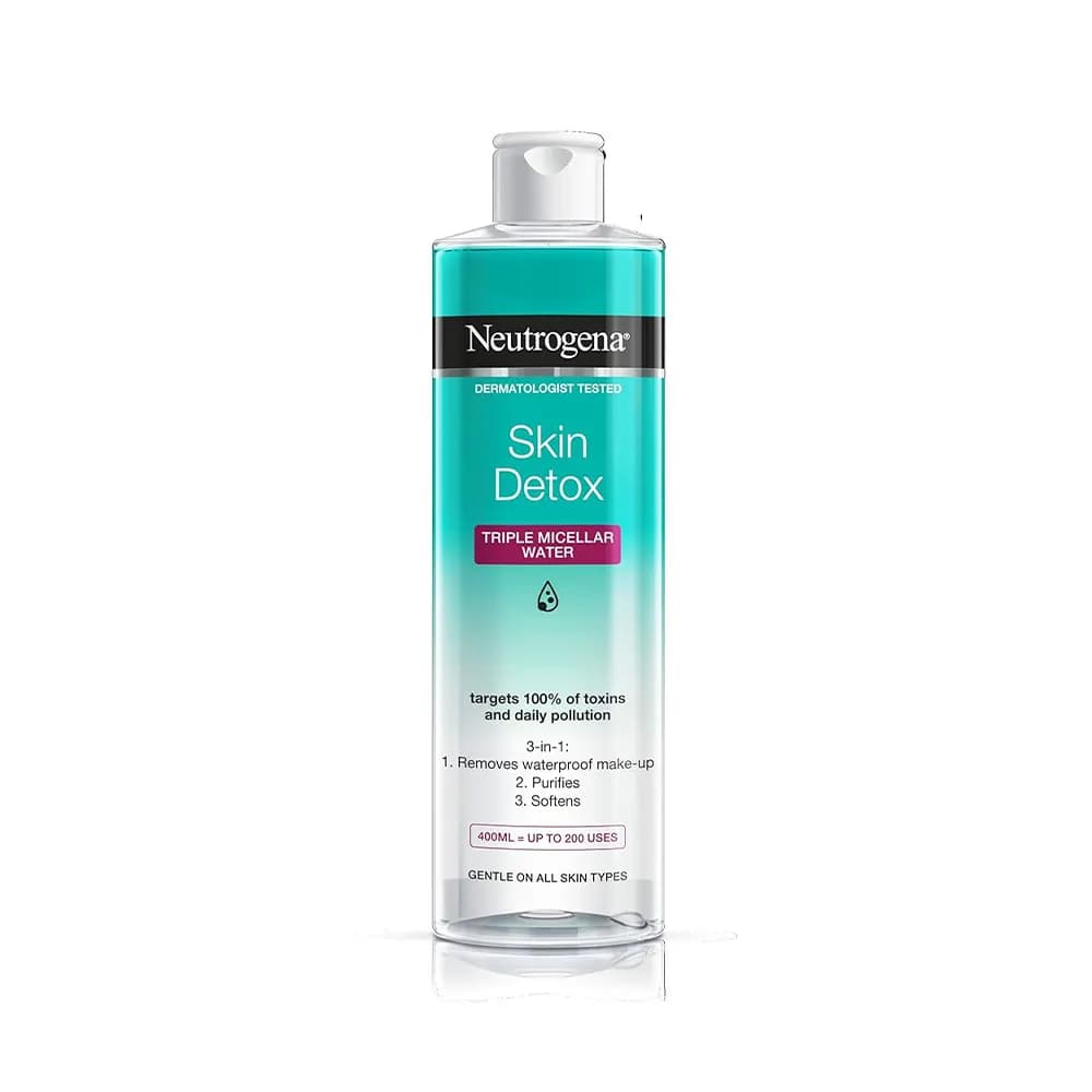 میسلار واتر پاک کننده آرایش 3 در 1 مدل اسکین دتوکس نوتروژینا Neutrogena اورجینال