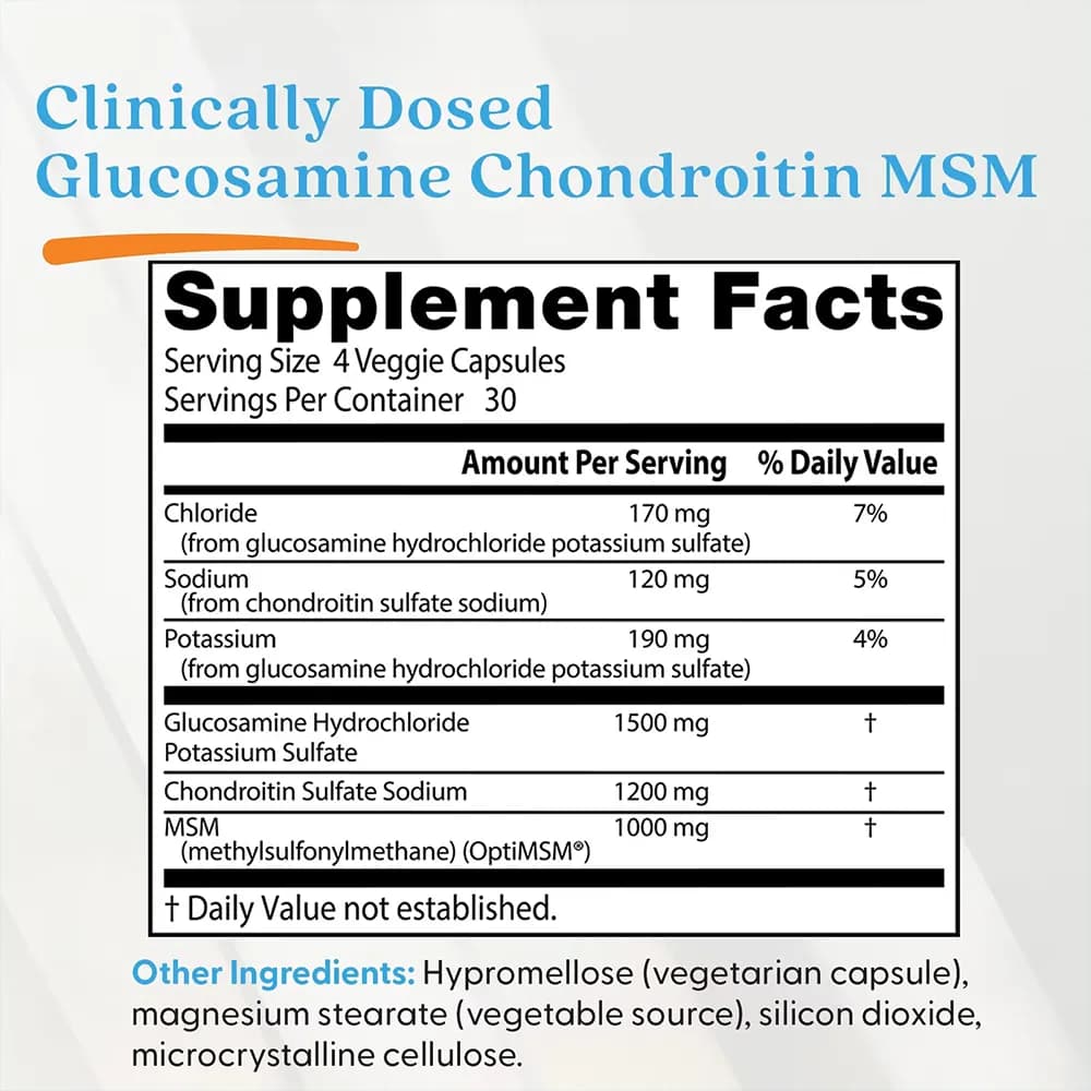 مکمل غضرف ساز دکتر بست Doctor’s Best گلوکزامین کندرویتین MSM گیاهی 240 عددی خرید آمریکا اورجینال — تصویر ۸