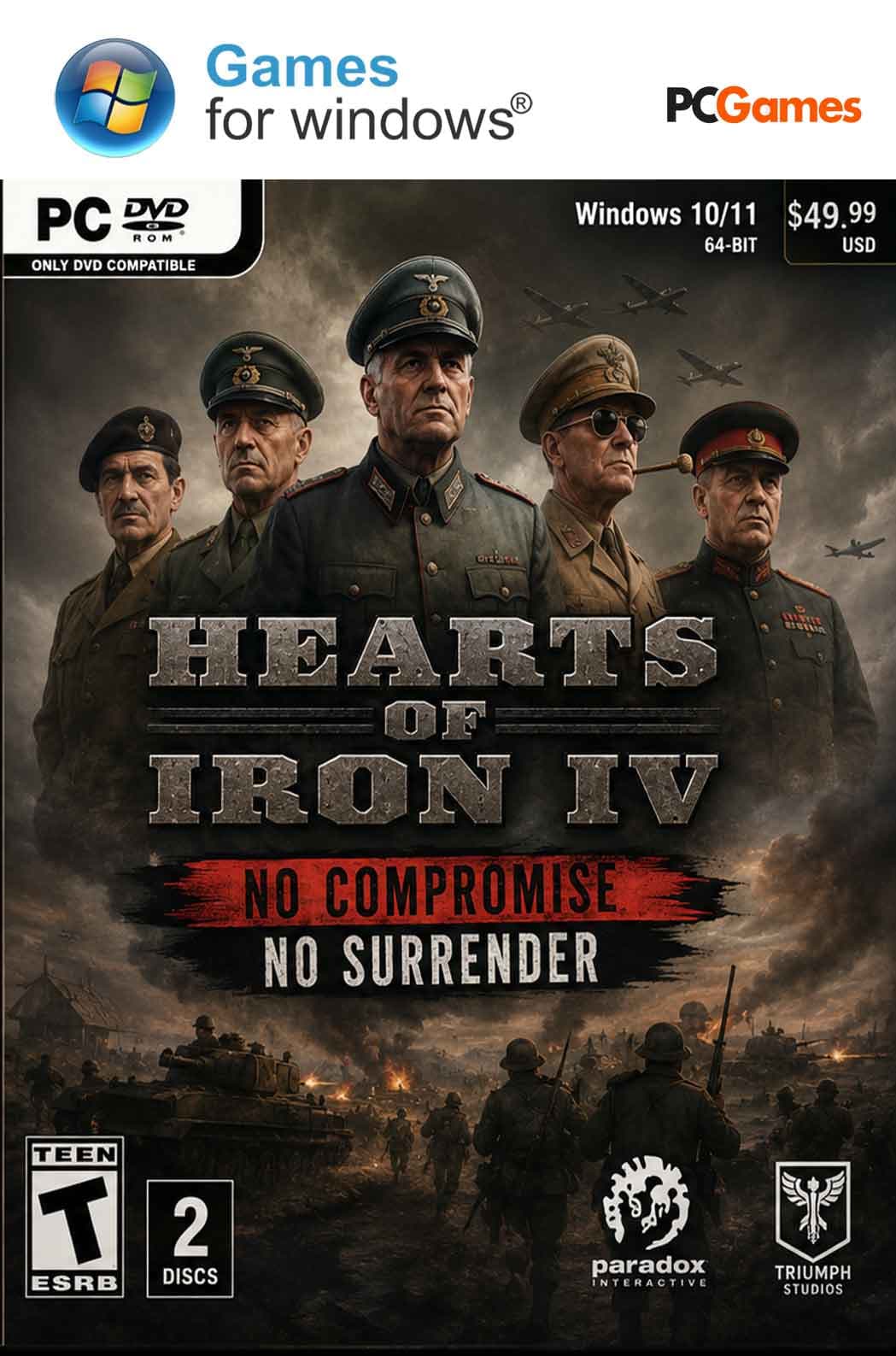 بازی کامپیوتر Hearts of Iron IV No Compromise No Surrender — تصویر ۹