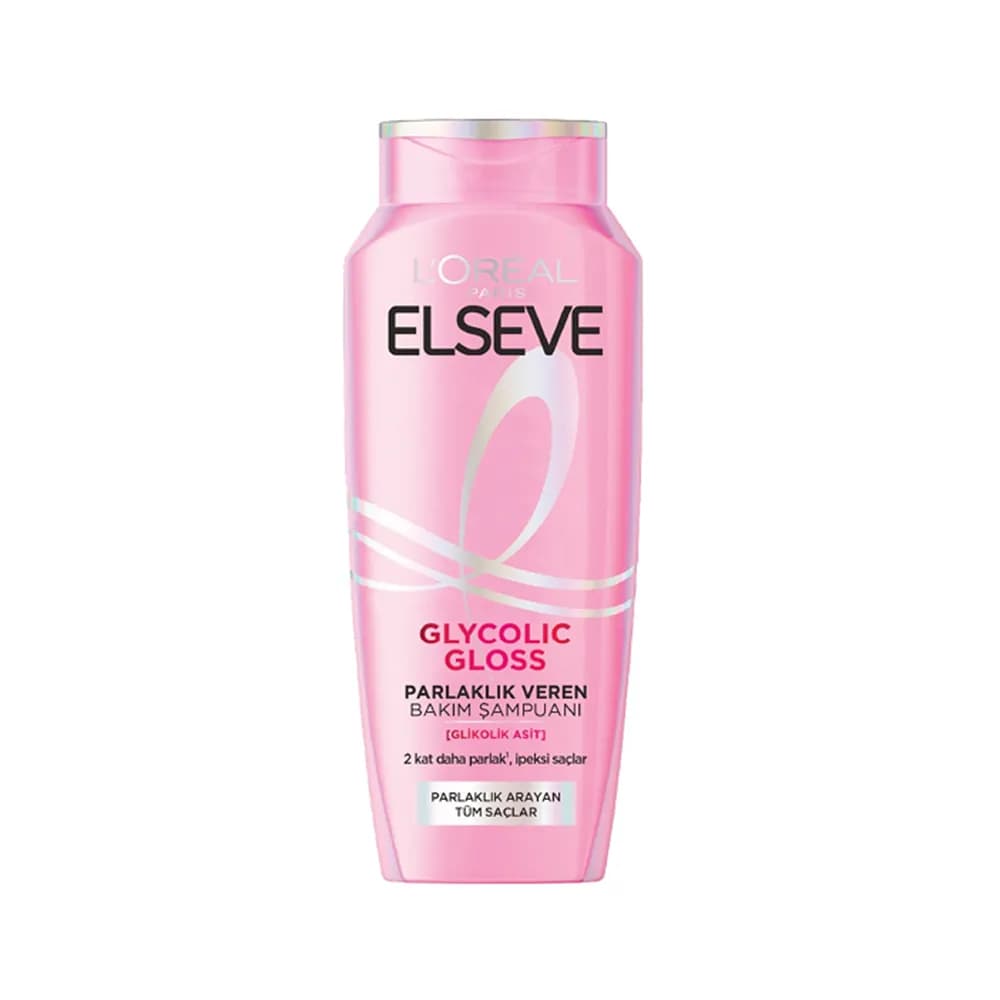 شامپو درخشان کننده مو لورال Loreal مدل Glycolic Gloss حجم 300 میل اورجینال