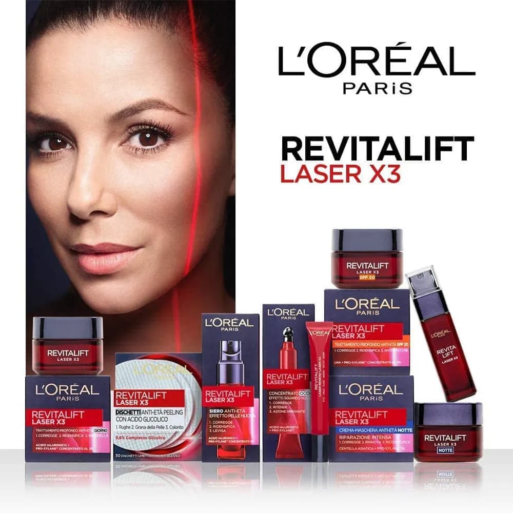 دور چشم ضد چروک جوانساز روشن کننده لورال 15 میل L ‘Oréal Paris Revitalift Laser X3 Eye Cream اورجینال — تصویر ۴