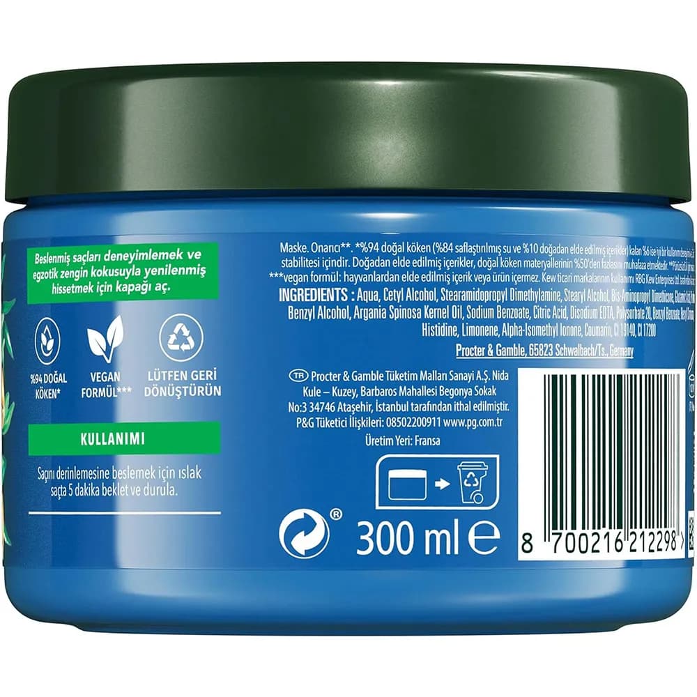 ماسک مو آرگان هربال اسنس Herbal Essences حاوی روغن آرگان و عصارههای گیاهی، 300 میلیلیتر اورجینال — تصویر ۹