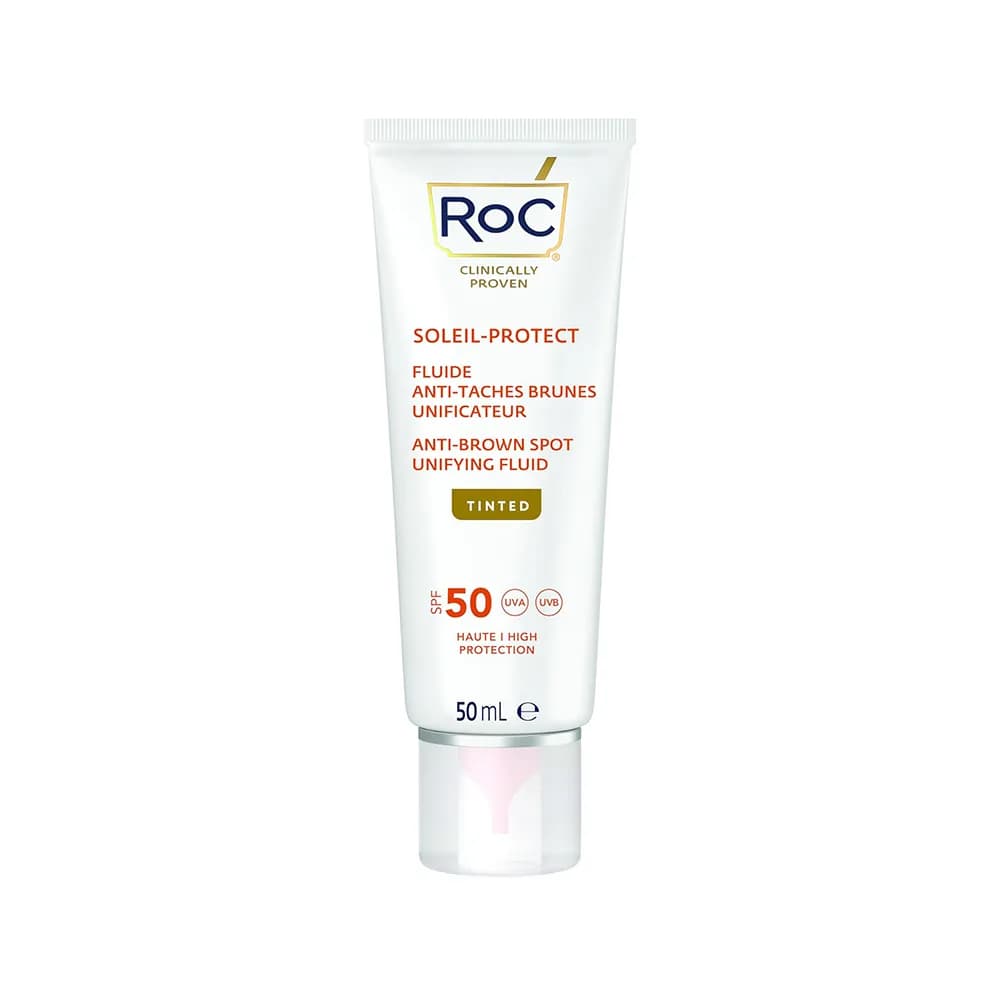 ضد آفتاب ضدلک Tinted Anti Dark Spot فلوئیدی رنگی راک ROC SPF 50 حجم 50 میل فرانسه اورجینال — تصویر ۱۰