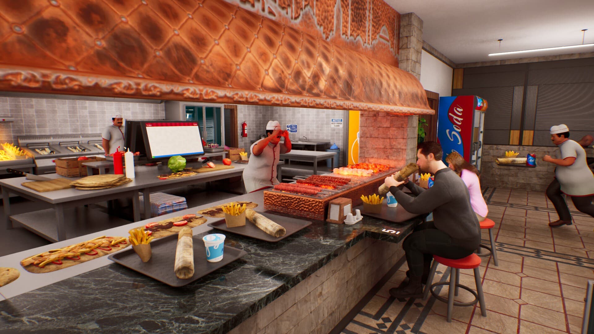 بازی کامپیوتر Wrap House Simulator از شاگردی تا مدیریت بزرگ‌ترین رستوران شهر — تصویر ۵