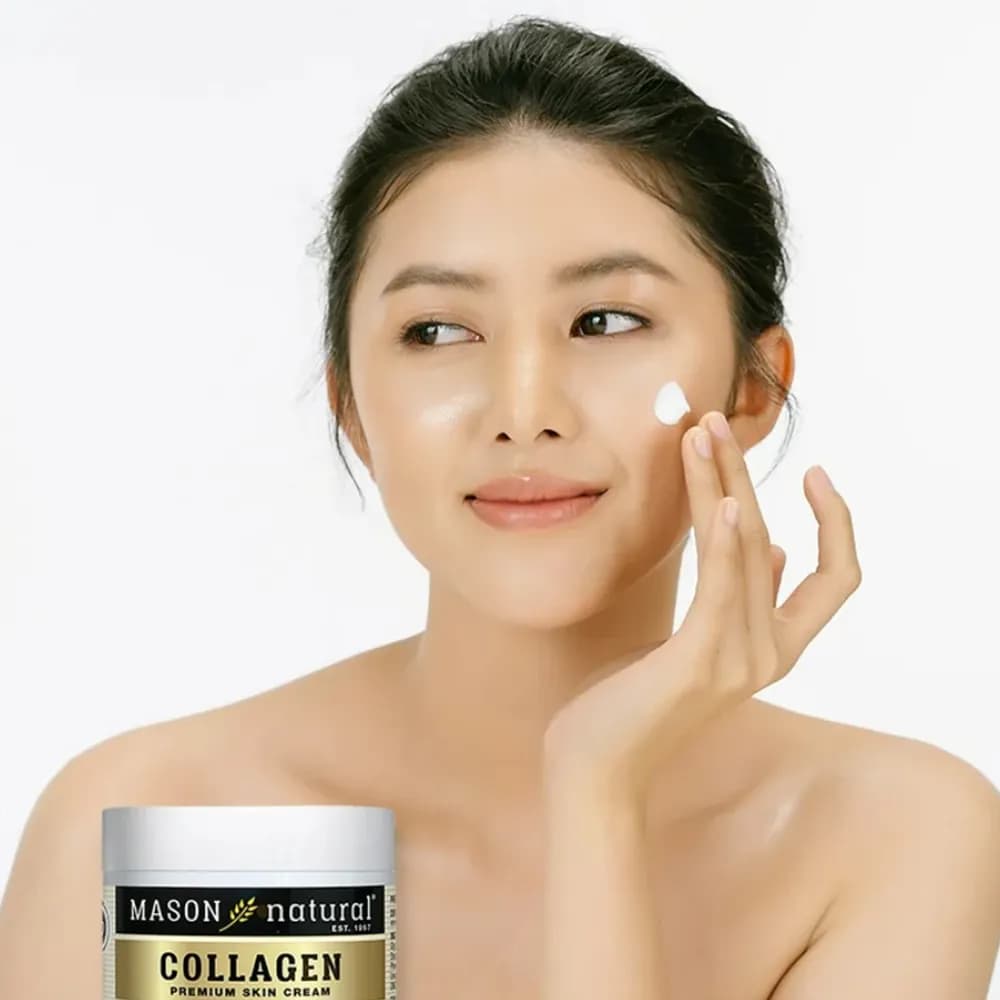 کرم آبرسان مرطوب کننده کلاژن ساز Collagen پریمیوم میسون نچرال Mason Natural با رایحه گلابی امریکایی اورجینال — تصویر ۳