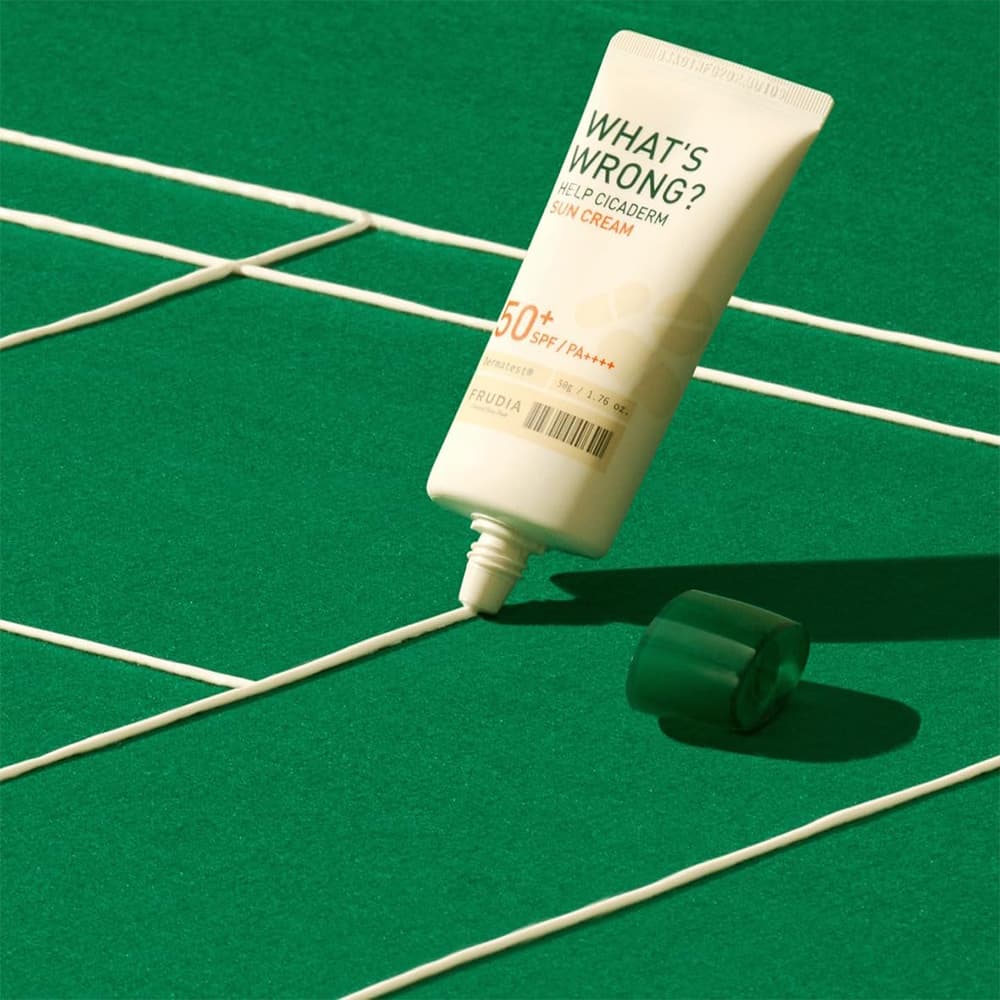 کرم ضد آفتاب کره ای فرودیا FRUDIA What’s Wrong Help SPF50 مرطوب کننده 50 گرم اورجینال — تصویر ۷
