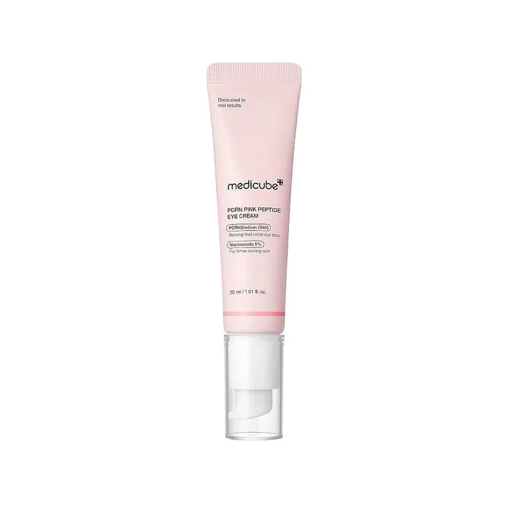 کرم دور چشم پپتاید صورتی PDRN مدی کیوب جوانساز Medicube Pink Peptide Eye Cream اورجینال — تصویر ۴