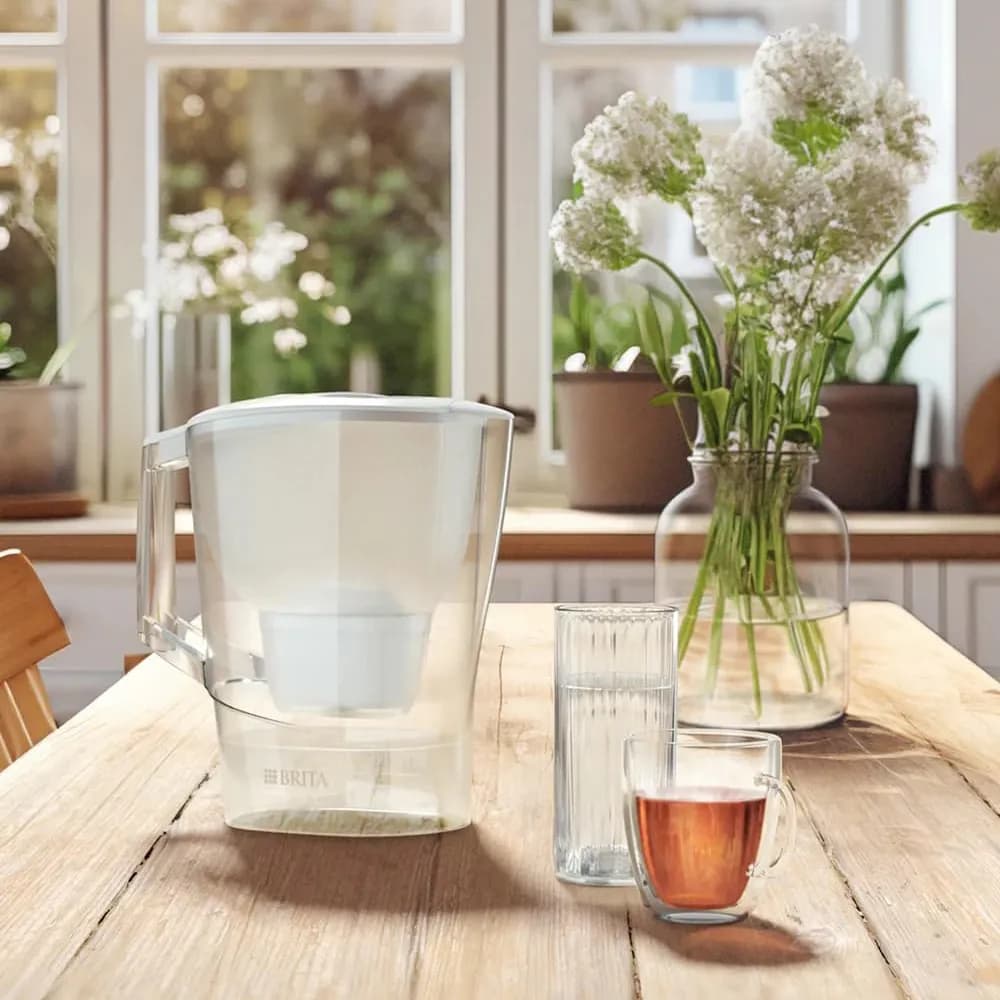 پارچ تصفیه آب برند Brita آلمان مدل Aluna با ظرفیت 3.5 لیتر آلمان با یک فیلتر اورجینال — تصویر ۱۰