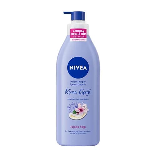 لوسیون بدن شکوفه گیلاس و روغن جوجوبا نیوآ Nivea حجم 400 میل — تصویر ۳