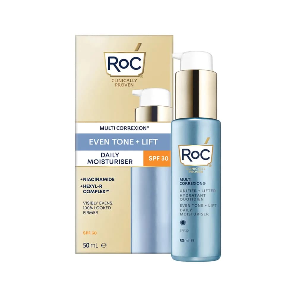 سرم مرطوب کننده و لیفتینگ ضد چروک و لک راک Roc بازسازی کننده پوست حاوی SPF30 ساخت آمریکا اورجینال — تصویر ۸