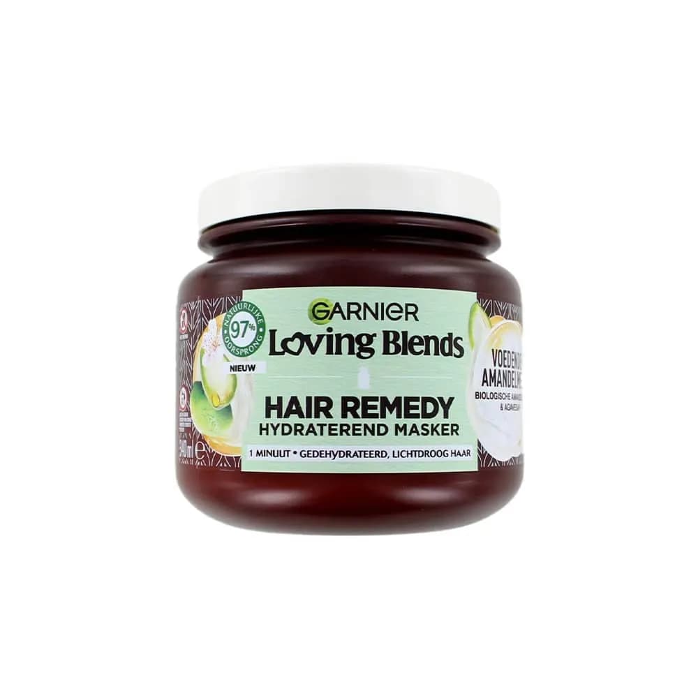 ماسک مو تقویت کننده عصاره شیر و بادام گارنیر Garnier مدل Loving Blends حجم 300 میل بدون سولفات