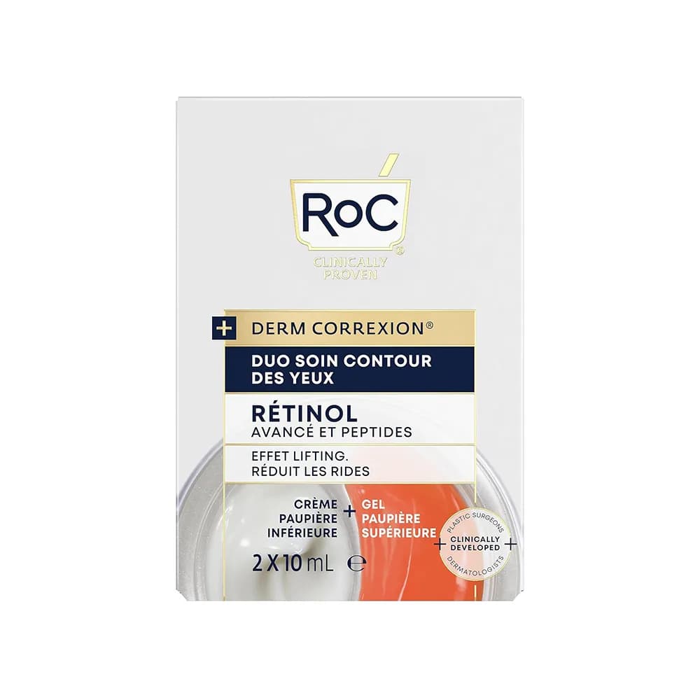 کرم دور چشم رتینول ضد چروک و لیفت راک Roc دوگانه لیفت کننده، صاف کننده و کاهش تیرگی DERM CORREXION® Dual اصل آمریکا — تصویر ۵