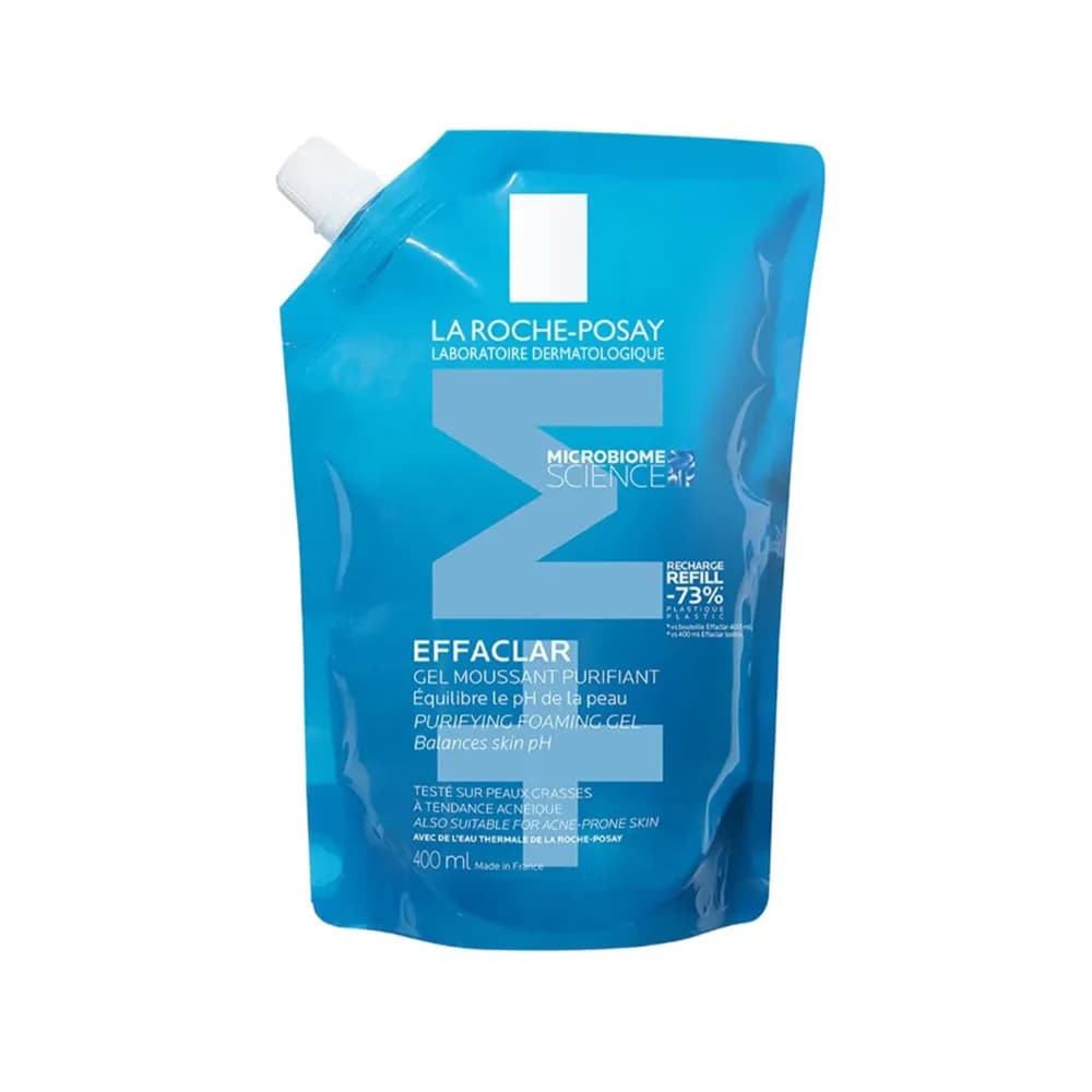 ژل شستشوی صورت لاروش پوزای مدل EFFACLAR+M افکلار پیوریفایینگ پوست چرب و حساس حجم 400 میل — تصویر ۳
