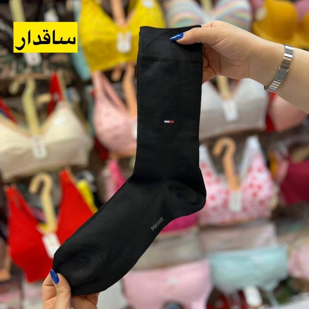 جین ۶ عددی جوراب مردانه مشکی اعلا