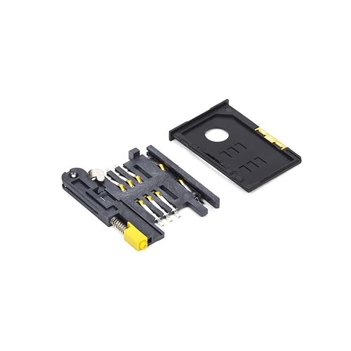 سوکت سیمکارت 6 پین SMD جک دار خشابی مدل SCE-W2231-06-LF — تصویر ۳