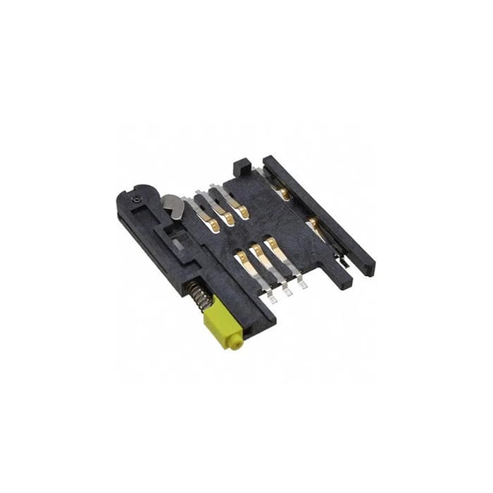 سوکت سیمکارت 6 پین SMD جک دار خشابی مدل SCE-W2231-06-LF — تصویر ۲