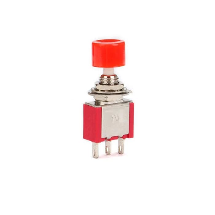 کلید شاسی فشاری (لحظه‌ای) 3 پین مدل PS-102 طرح کلید کلنگی