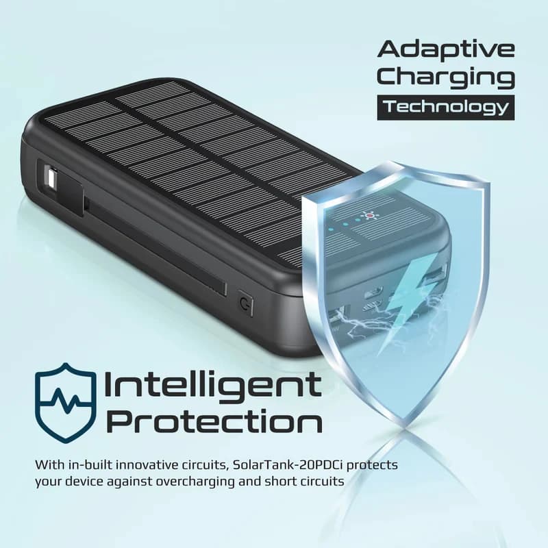 پاوربانک پرومیت مدل SOLARTANK-20PDCI ظرفیت 20000 میلی آمپر ساعت — تصویر ۷
