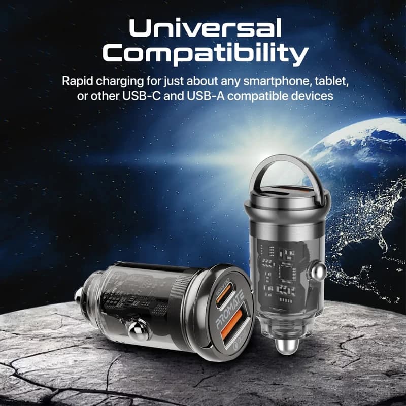 شارژر فندکی 65 وات پرومیت مدل TRANSDRIVE-65W — تصویر ۷