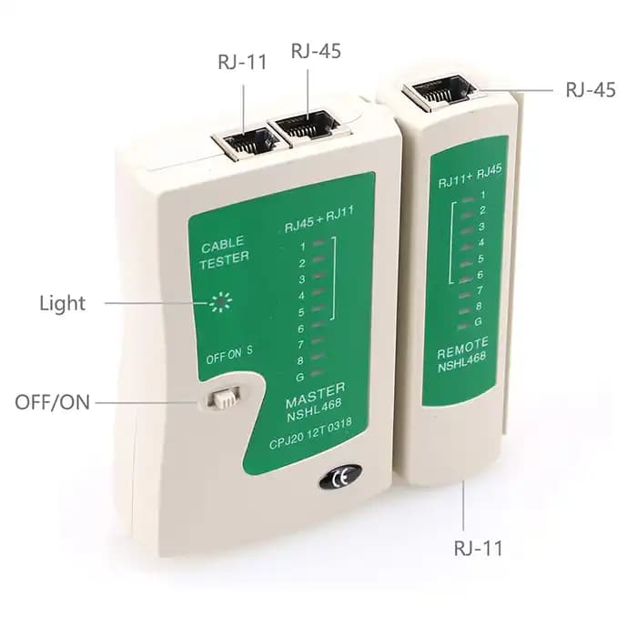 تستر کابل شبکه و تلفن مدل JS-468 (مناسب RJ45 و RJ11) — تصویر ۷