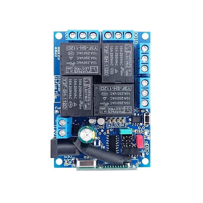 ماژول رله گیرنده ریموت 4 کانال 12 ولت فرکانس 433MHz کد لرنینگ — تصویر ۸