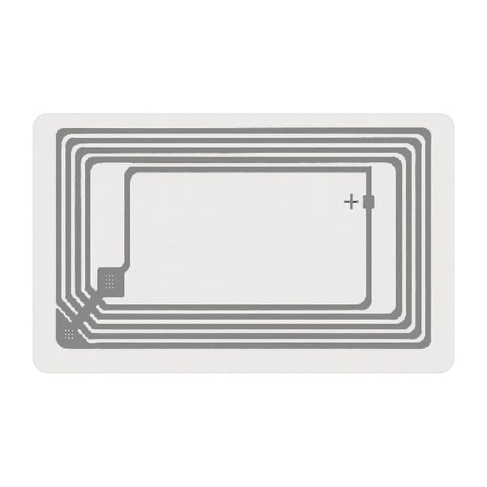 تگ NFC پشت برچسب دار (لیبل) مستطیلی فرکانس 13.56 نسخه بزرگ 50x80mm