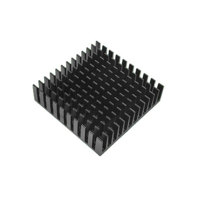 هیت سینک آلومینیومی 4×4 سانتی‌متر رنگ مشکی