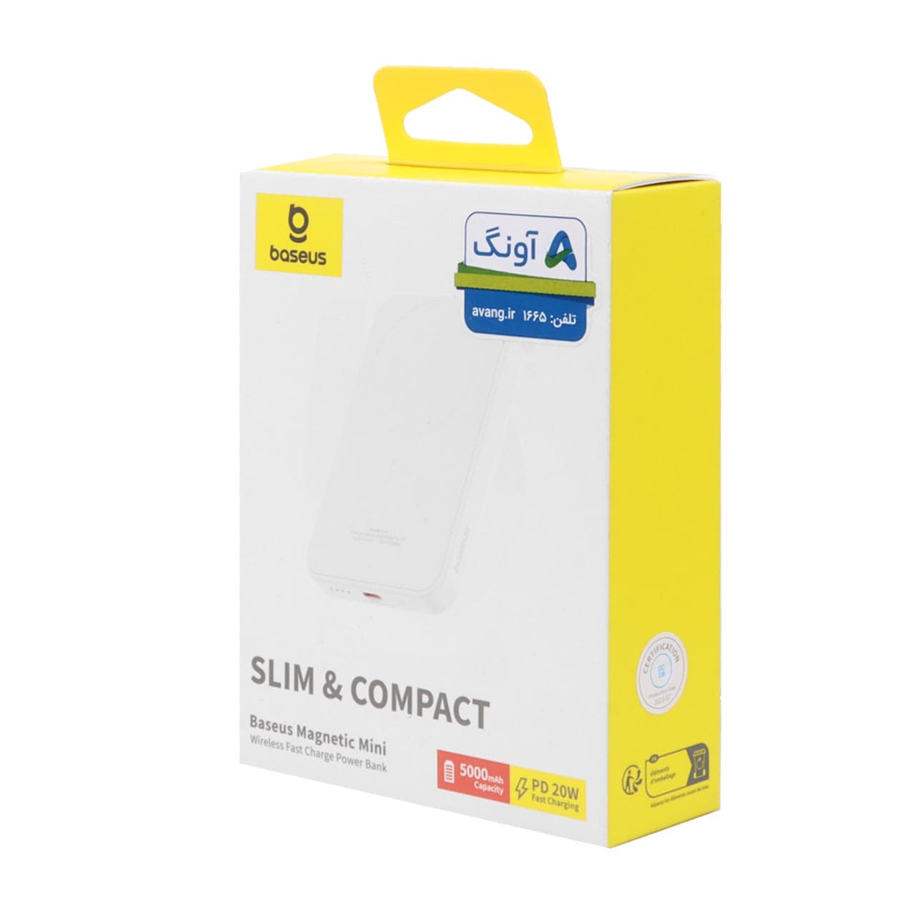 پاوربانک (PD و فست شارژ) Baseus 20W 5000mAh مدل Magnetic Mini Wireless PPCXM05 — تصویر ۶