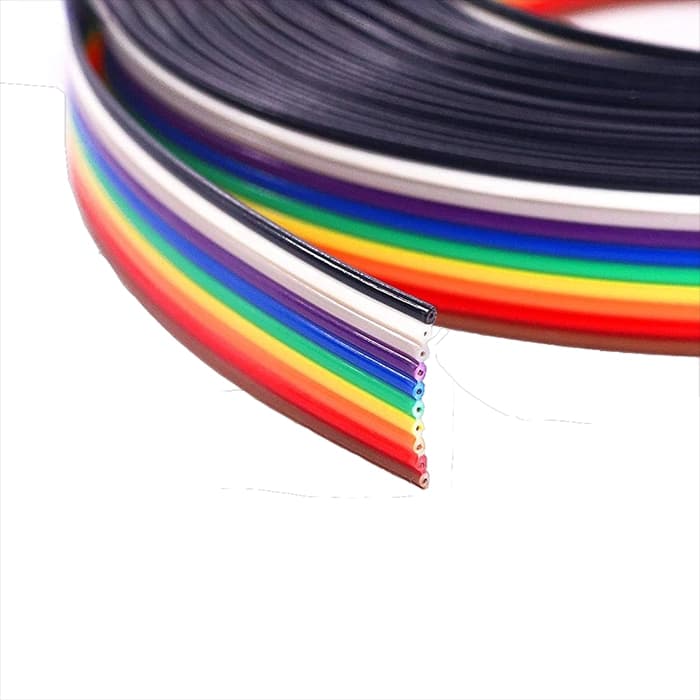 کابل فلت رنگی 10 رشته AWG28 — تصویر ۲