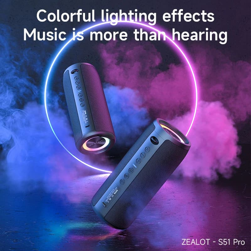 اسپیکر بلوتوثی قابل حمل زیلوت مدل S51 Pro — تصویر ۷