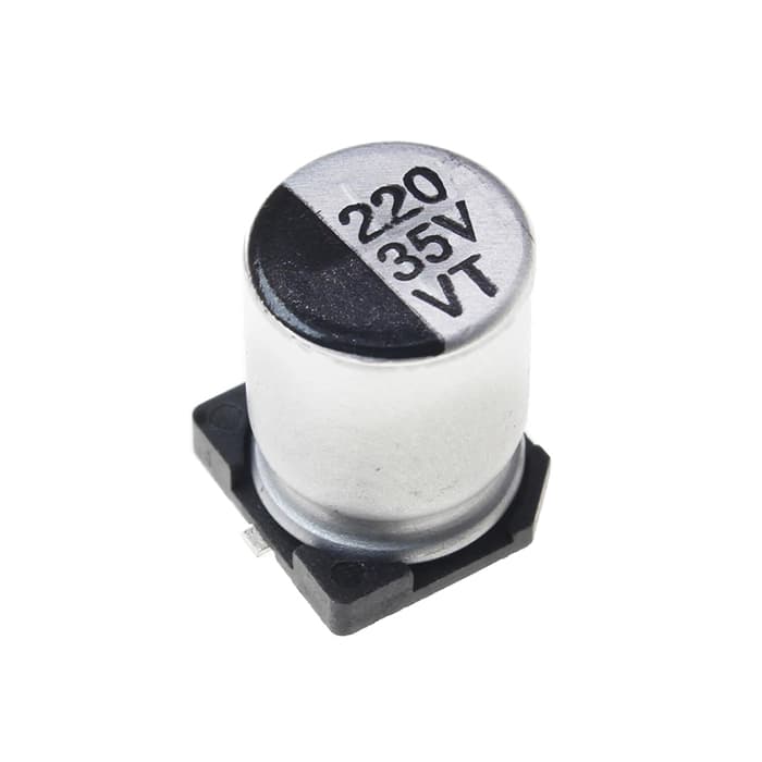 خازن الکترولیت SMD ظرفیت 220uF 35V 8×10.5mm