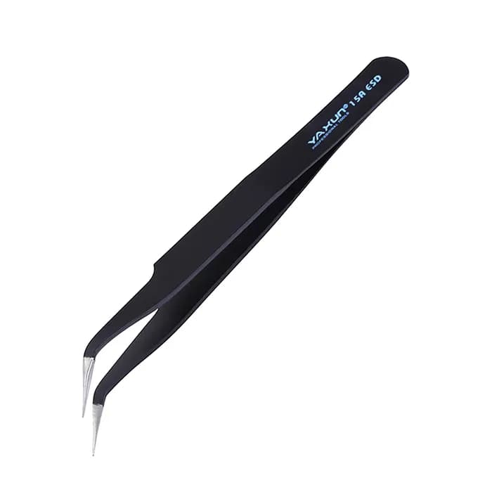 پنس سر کج نوک تیز آنتی استاتیک یاکسون Yaxun 15A ESD