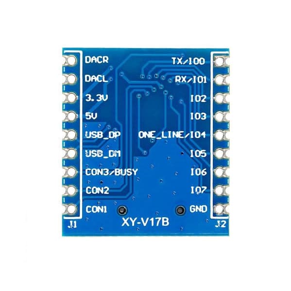 ماژول پخش فایل صوتی SD TF Card Mp3 Player XY-V17B — تصویر ۶