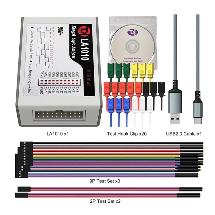 لاجیک آنالایز 16 کانال 100 مگاهرتز مدل LA1010 100MHz — تصویر ۲