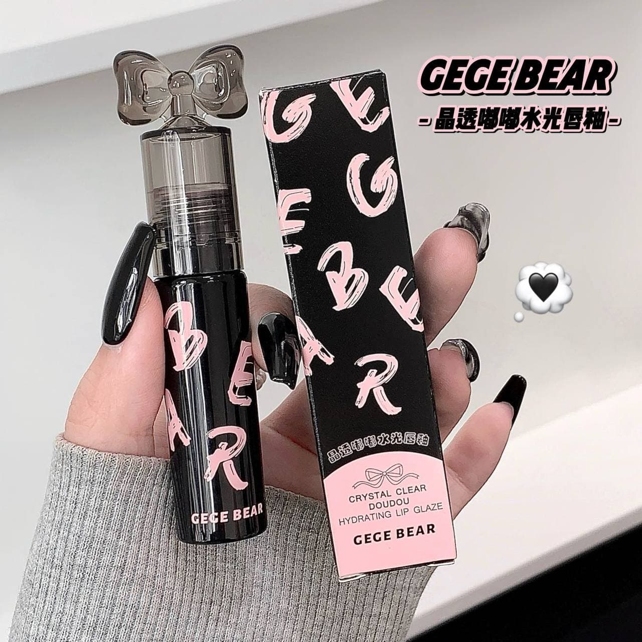 لیپگلاس پاپیونی gege bear رژلب بافت خیس کره ای لیپ گلیز — تصویر ۱۲