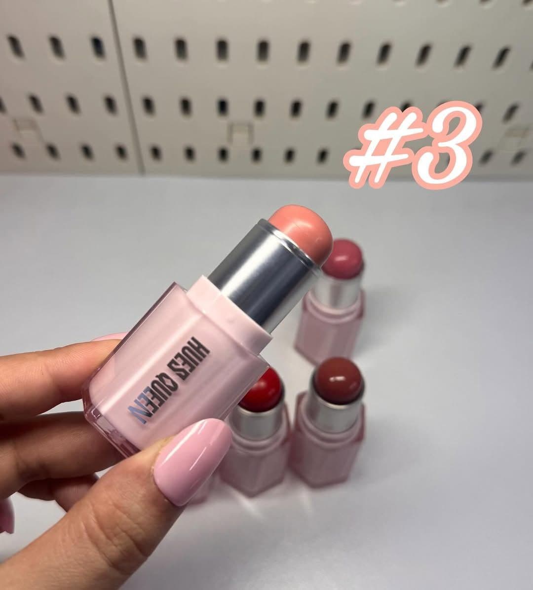 رژگونه کره ای دوپ شیگلم برند hues queen رژگونه استیکی — تصویر ۱۲