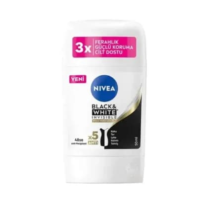 مام صابونی Black & White زنانه nivea حجم 40 میلی — تصویر ۲