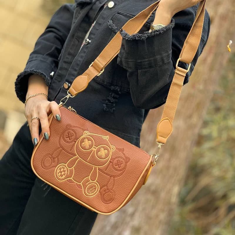 کیف دخترانه مدل cream bear — تصویر ۴