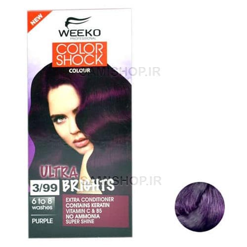 کیت رنگ موی فانتزی ویکو Color Shock ، شماره 3/99 بنفش ارغوانی — تصویر ۲