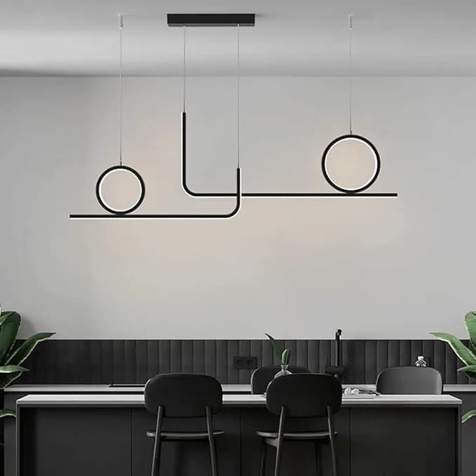 لوستر مدرن سقفی طرح دایره آرامش کد 00717 — تصویر ۵