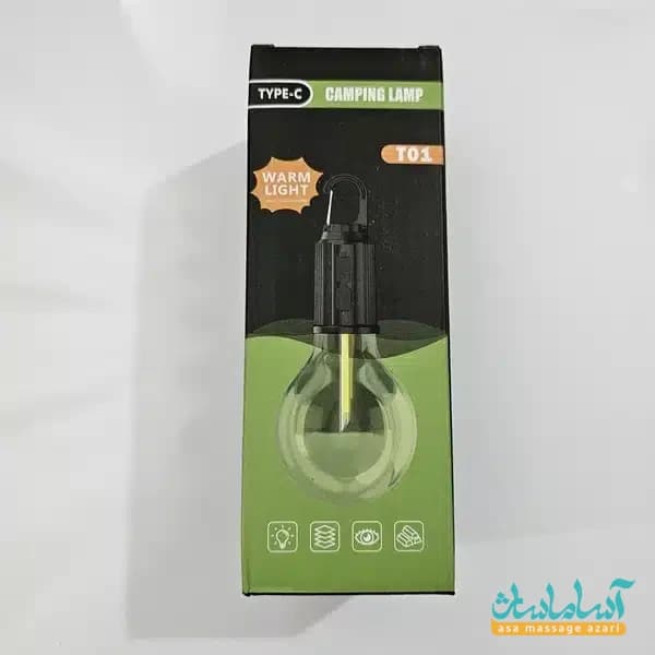 لامپ شارژی ال ای دی 5 وات مدل T01✅ — تصویر ۳