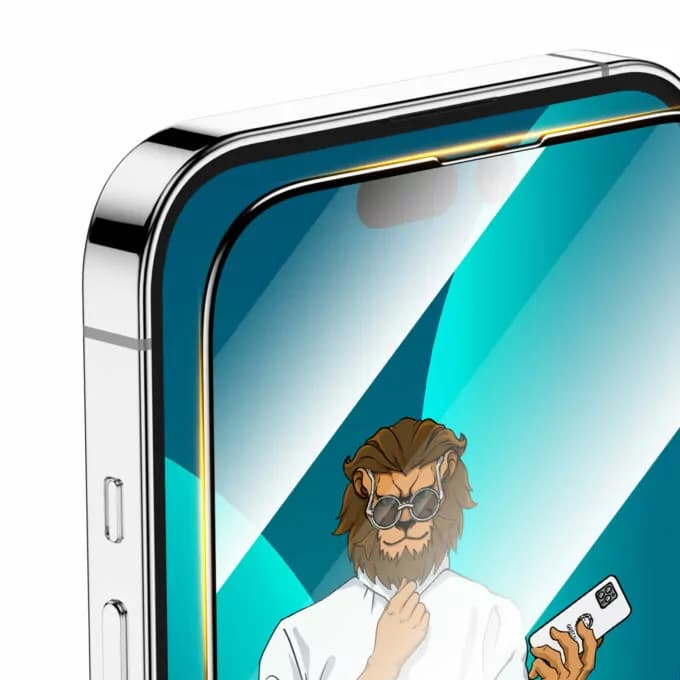 گلس گرین لاین برای اپل Iphone 13 pro max مدل Steve شفاف — تصویر ۷
