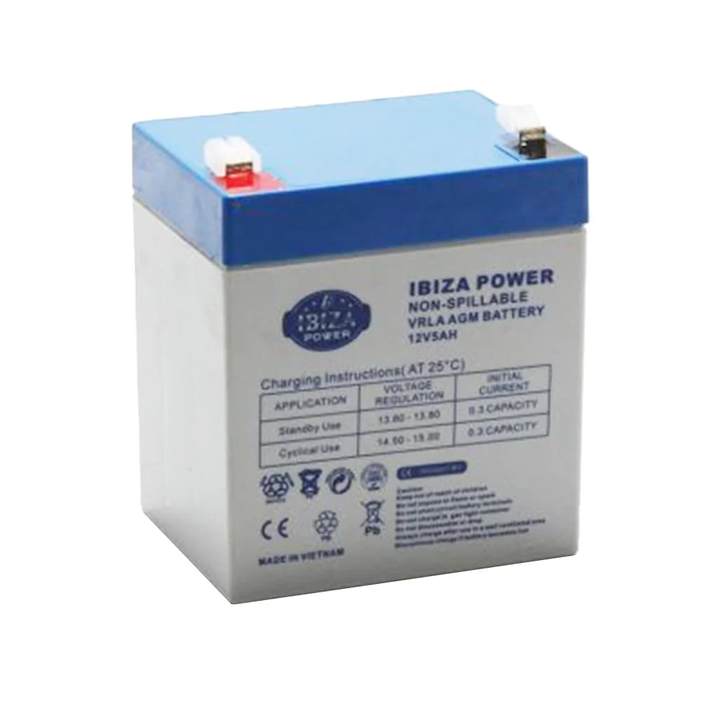 باطری 12 ولت 5 آمپر برند IBIZA power — تصویر ۲
