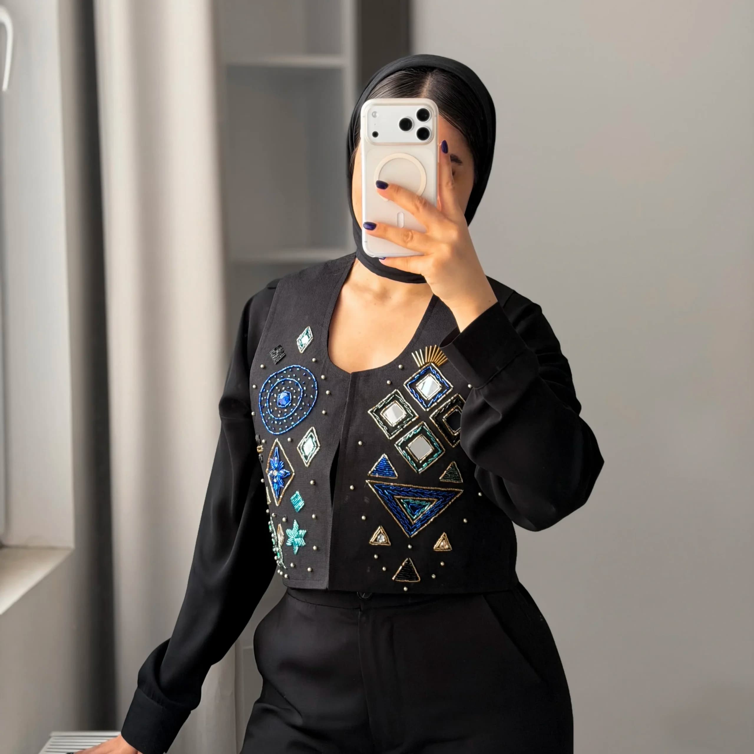 سخمه جواهردوزی نیلا کد 1316 — تصویر ۶