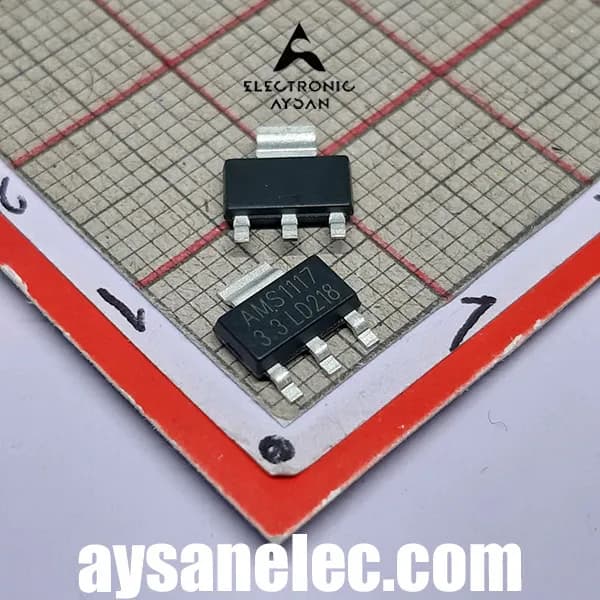 آی سی IC LM1117 3.3V SOT89 SMD — تصویر ۲