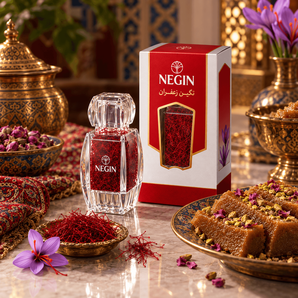 زعفران نگین آذین 3 گرم — تصویر ۴