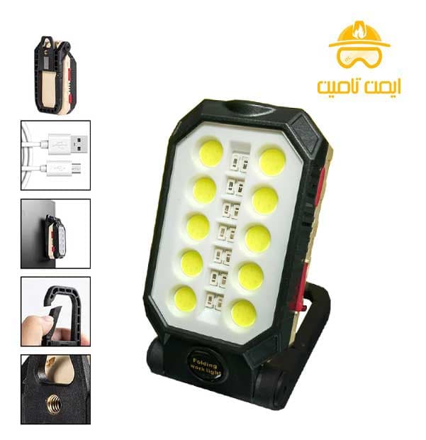 چراغ کمپینگ شارژی مدل W599B — تصویر ۲