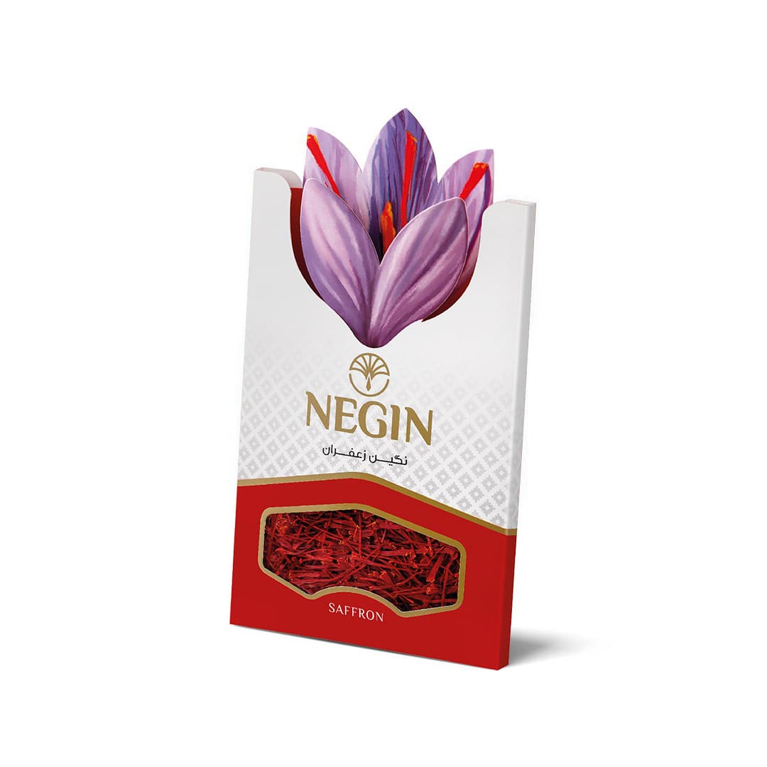 زعفران نگین طرح گل 4 گرم